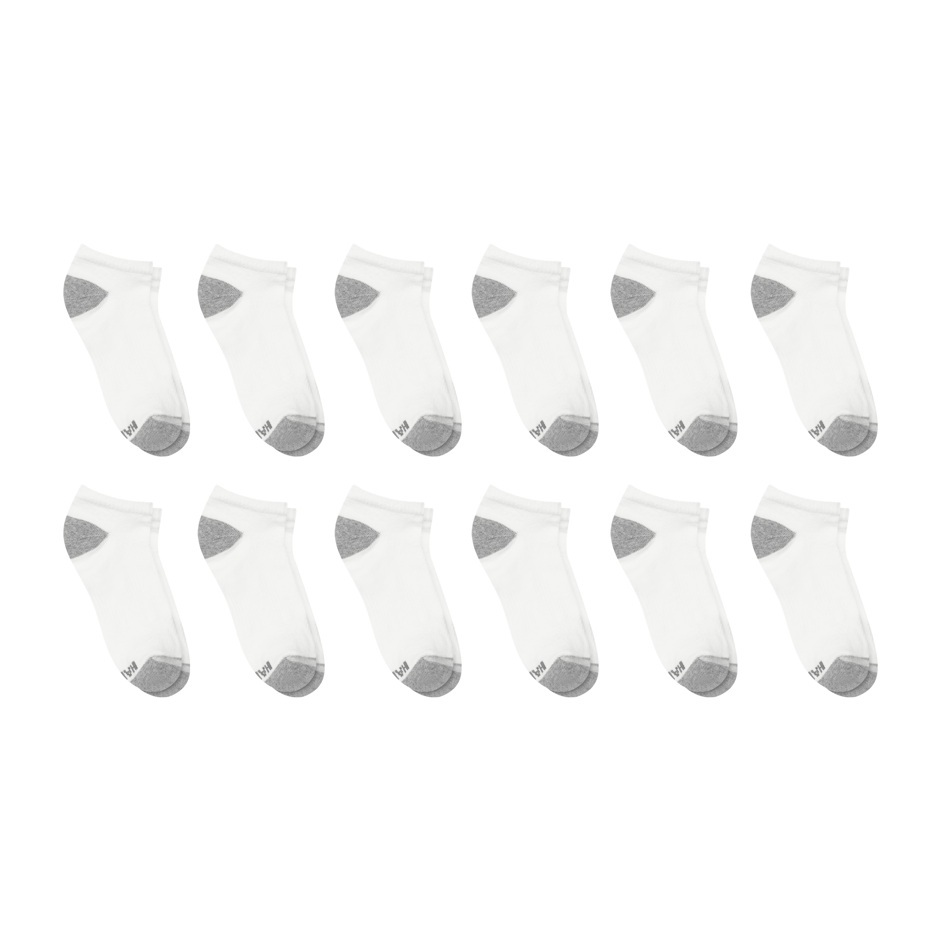 Hanes Mens Low-Cut Socks Pack, 12-Pack, Active X-Temp, Moisture Wicking
