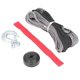 thumbnail image 1 of Winch Cable Kit with Spring Clevis, Sling Hook, Rubber Stop, 4400 lb Load, Wear Resistant, Universal, 1 of 3