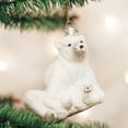 thumbnail image 2 of Old World Christmas Glass Blown Ornament For Christmas Tree, Polar Bear With Cub, 2 of 4