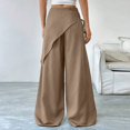 thumbnail image 5 of Women's high-waisted loose-fitting business casual work pants, long straight-leg suit pants, formal trousers, 5 of 8