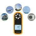thumbnail image 1 of Handheld Digital Anemometer with LCD Backlight, Multi-Function Wind Speed & Temperature Gauge, 5 Units Selection, Auto/Manual Power Off, Freeze Function, Low Battery Alert, CR2032 Battery Included,, 1 of 6