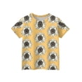 thumbnail image 3 of CCRFTGI Cute Shirts for Kids Girls 10-12 Summer Short Sleeve Sunflower Graphic Printed Tee Shirts Trendy Loose Comdy Girls Clothes Crew Neck Shirts Khaki 12-13 Years, 3 of 4