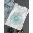 thumbnail image 3 of Guilloche Mandala Blue Art. T-Shirt Women -Image by Shutterstock, Female Medium, 3 of 4
