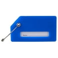 thumbnail image 5 of 2 Pack Étiquette de Bagage en Silicone Sac à Main Sac d'École Étiquette d'Instrument de Valise, Bleu, 5 of 5