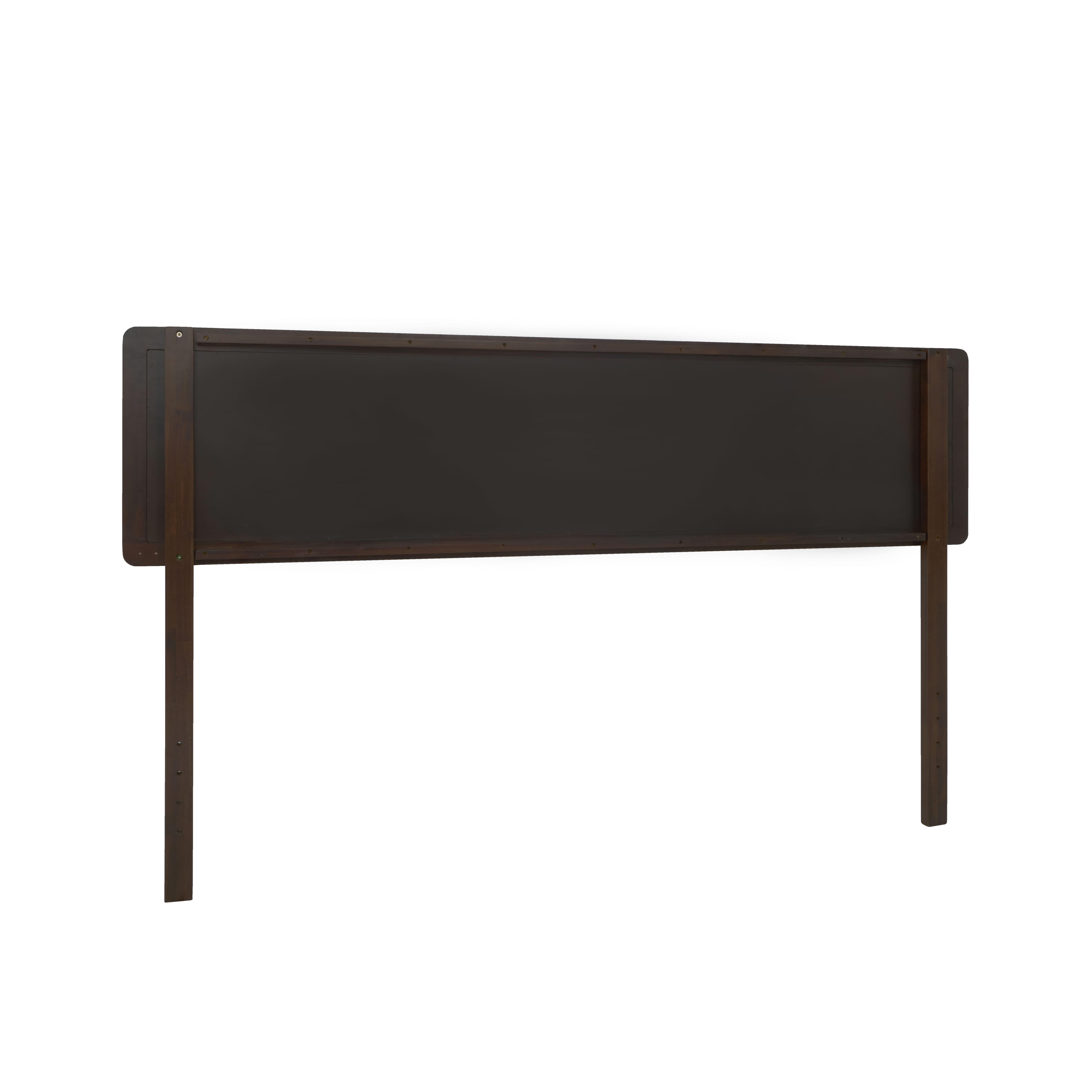 Grace King Size Headboard, Bohemian, Solid Wood, Walnut