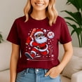 thumbnail image 4 of Baseball Santa 67 Christmas, Funny Christmas TShirt, Santa Shirt, Vintage Holiday Tee, Merry Xmas Gift, Family Holiday Outfits, 4 of 5