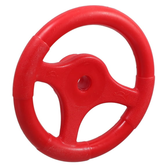 Beaupretty Simulation Car Steering Wheel Toy Hands On Ability Improvement Red 1 Piece