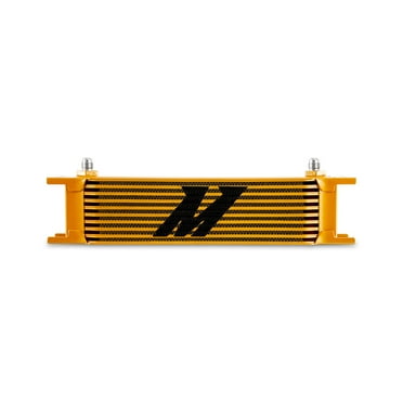 Mishimoto MMOC-10-6GD Universal 10-Row Oil Cooler, -6AN, Gold