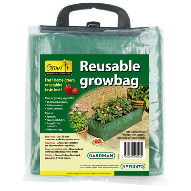 World Source Partners 7500 39 in. X 16 in. X 9 in. Green Reusable Patio Grow Bag