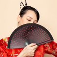 thumbnail image 5 of Byfri Black Spanish Double-Sided Dot Folding Hand Fan Vintage Style for Dance Photo Prop 9.06inch, 5 of 7