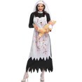 thumbnail image 4 of Halloween Horror Ghost Costume for Women – Scary Nun Cosplay Outfit with Bloody Design for Masquerade & Halloween Parties, 4 of 4