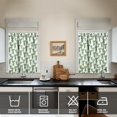thumbnail image 4 of Desert Cactus Kitchen Curtain 3-Piece Set, 27.5x36in Polyester Tier Curtains and Valance, Botanical Succulent Window Drapes for Kitchen, Dining Room, or Coffee Bar, 4 of 6