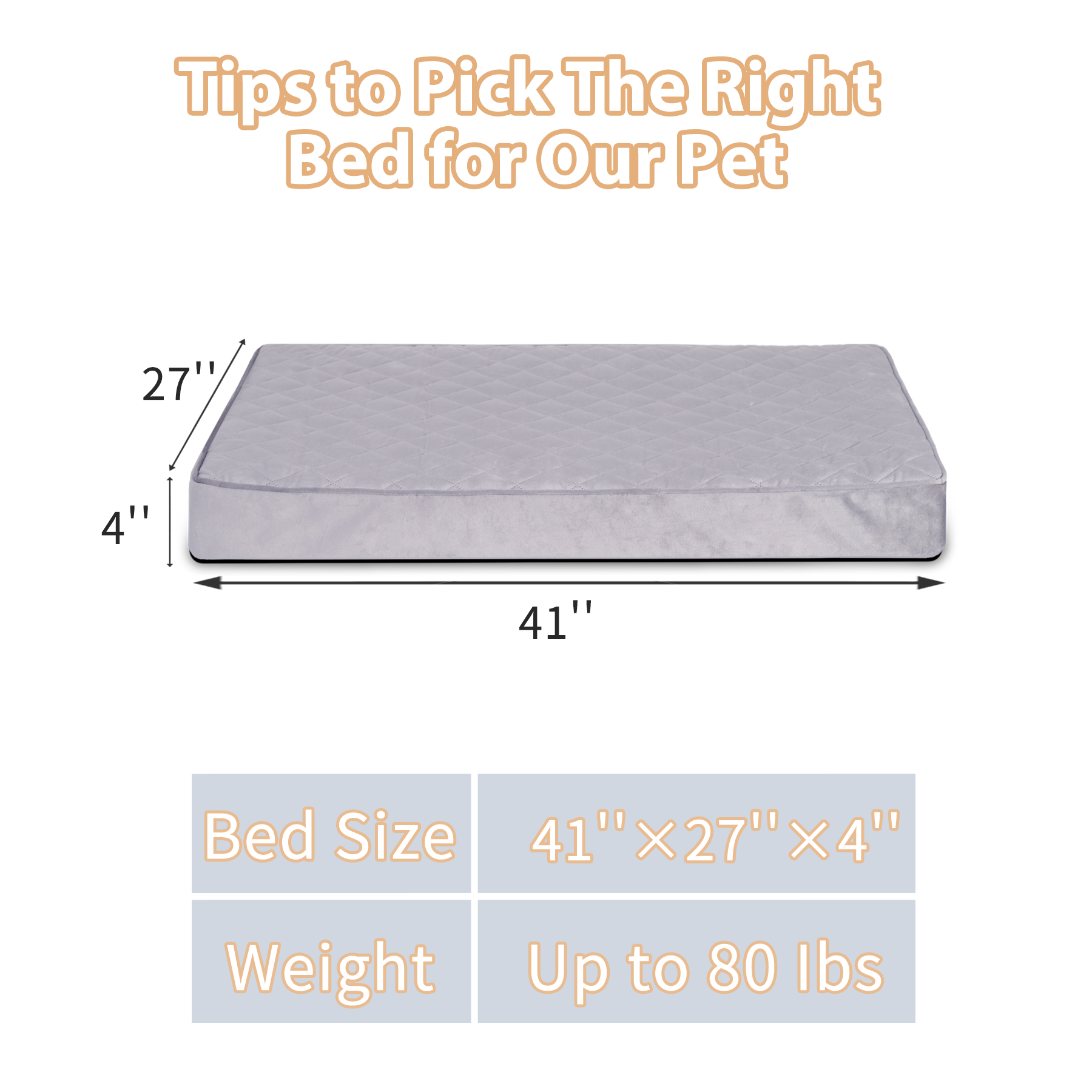 KSIIA Waterproof Orthopedic Dog Bed for Extra Large Dogs photo 2
