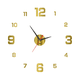 thumbnail image 1 of "Reloj Para Pared Diy Clock 3d Grande En Madera Números En Negro 90cm Lab.G, Dorado ", 1 of 5