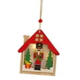 thumbnail image 4 of yotijay Christmas Decoration Wooden Mall Decor Collection Glowing Christmas Tree Pendant Christmas Houses, 4 of 9
