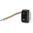 thumbnail image 3 of Applicable to jfqm 1Pc Fit for Mitsubishi Pajero V73 V93 Fit for Lancer Outlander ASX L200 Key Switch Fog Light Daytime Running Light DRL Switch Button (Color : Power), 3 of 4