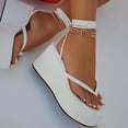 thumbnail image 1 of Sandalias con cuña y correa intercambiable Sandalias con cadena de metal para mujer Wmkox8yii sa4425, 1 of 4