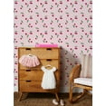 thumbnail image 3 of Cherries Removable Vinyl Wallpaper by Barbie - Pink, 3 of 3