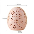 thumbnail image 3 of Ceramic Hollow Easter Egg Crafts Decoration Candle Stand Small Night Light Feel Light Dreamy Home Decoration, 3 of 6