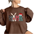 thumbnail image 2 of Chandail à Capuchon Sharpies pour Femmes 2025, Haut de Mode Coloré de Noël à Col Rond pour Femmes, Chandails à Manches Longues, 2 of 4