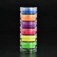 thumbnail image 1 of Polvo de sombra de ojos para decoración de uñas, pigmento de neón de larga duración, resistente al agua, fácil de usar, herramienta de maquillaje de ojos, 6 colores qym unisex, 1 of 2
