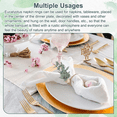 thumbnail image 3 of 6PCS Napkin Rings Wooden Boho Napkin Rings Eucalyptus Napkins for Party, Christmas or Table Decor, 3 of 6