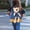 Blue, variant on Cute Bear Pattern Canvas Casual Daypack, Breathable Adjustable Strap Lightweight Canvas Carry Bag, Customizable Pattern Travel & Daily Canvas Pack.