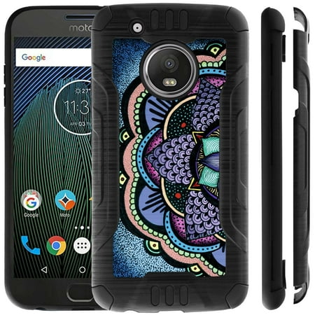 Reinforced Shell - Motorola Moto G5 Plus Case, by MINITURTLE - PRO-Tech Innovative Design Dual Layer Technology Reinforced Corners Hard Shell Case - Cute Mandala