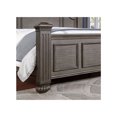 thumbnail image 3 of Queen Bedroom Furniture , Gray Panel Bed, Graceful Floral Headboard Touch Size Gray, Enrapturing Headboard, Decor, 3 of 3