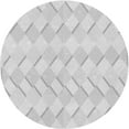 thumbnail image 1 of Ahgly Company Tapis Rond Lavable en Machine Intérieur Transitionnel Gris Platine, 3 Pieds Rond, 1 of 7