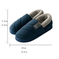 thumbnail image 3 of VerPetridure House Slippers for Women Men Fuzzy Slippers Fluffy Bedroom House Shoes Memory Foam Suede Cozy Plush Breathable Anti-Slip Indoor & Outdoor Winter, 3 of 3