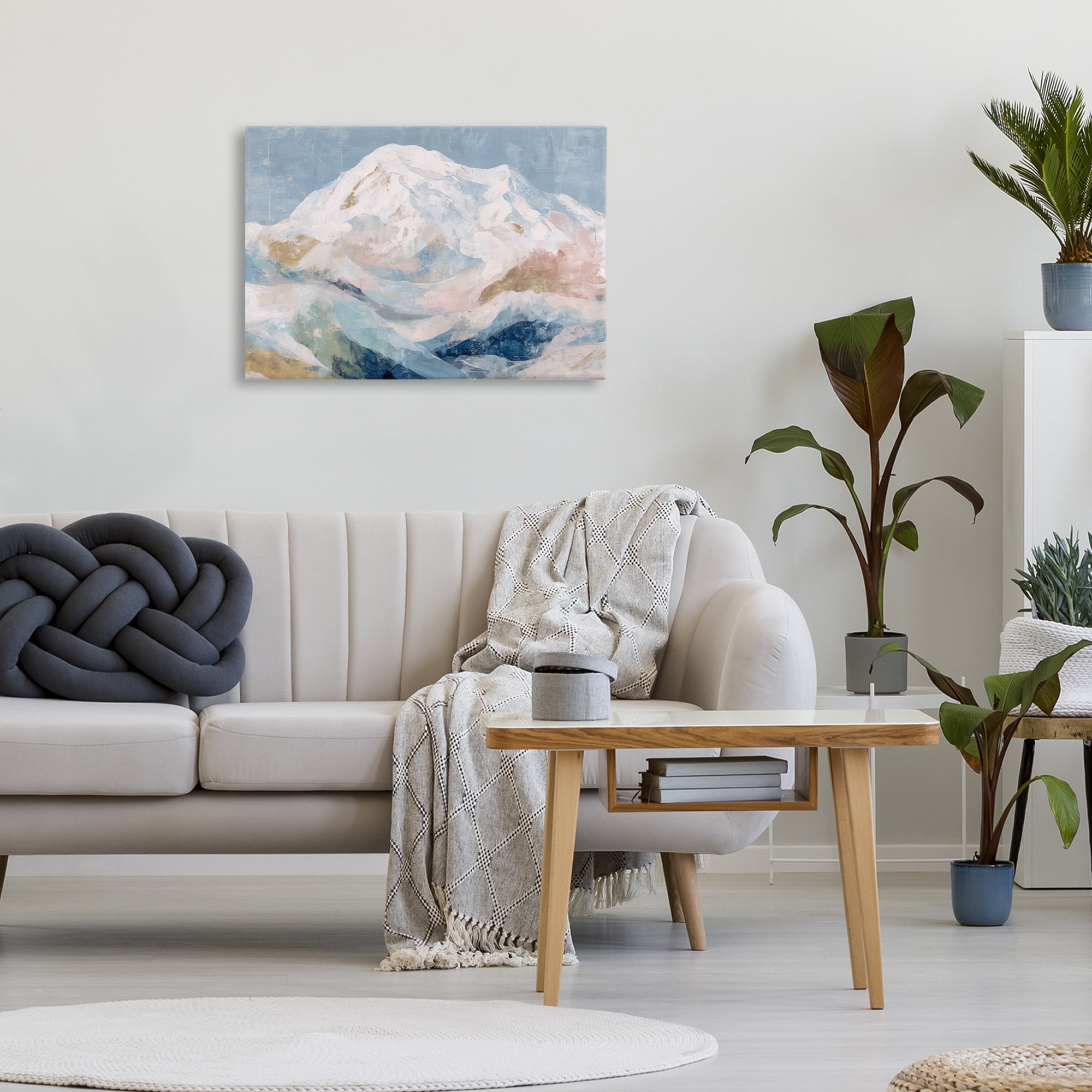 Stupell Industries Icy Mountain Range at Dusk Canvas Wall Art, design by Chromatic Storm Studio
