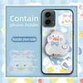 thumbnail image 5 of KBS-Phone Case For MOTO G 5G 2024, Phone lens protection Waterproof TPU Cute Skin feel silicone Rotatable stand Quicksand protective Soft Case Cartoon Kickstand Fashion Design Glitter, 5 of 9