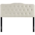 thumbnail image 3 of Ergode Annabel Queen Upholstered Fabric Headboard - Ivory, 3 of 4