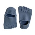 thumbnail image 5 of yuksok Five Finger Socks Anti Slip Cotton Ankle Toe Socks for Running Casual Sports Blue, 5 of 9