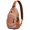 Fusion, variant on Classic Buffalo Plaid Sling Backpack, Lightweight Travel Crossbody Bag with Rustic Red and Black Checkered Pattern for Outdoor and Daily Use