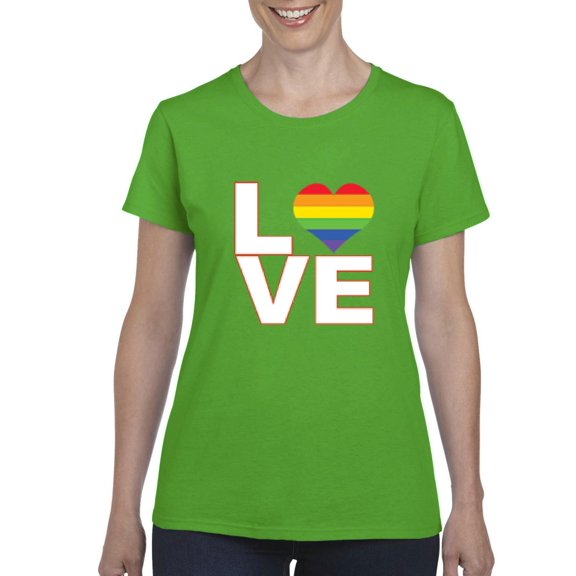 IWPF - Women's T-Shirt Short Sleeve - Love Rainbow