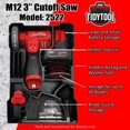 thumbnail image 4 of Organizador de herramientas TidyTool para sierra de corte Milwaukee M12 de 3", 4 of 9