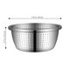 thumbnail image 2 of Milisten Bowl De Drenaje Para Y Verduras De Acero Inoxidable Y Resistente Color Plata, 2 of 8