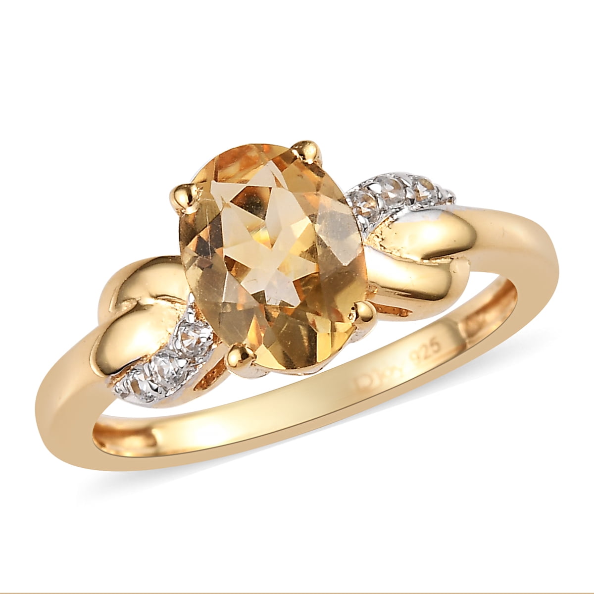 Shop LC Delivering Joy Round Cubic Zircon Champagne Multi Gemstone Fashion Ring for Women 