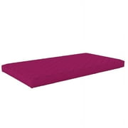 DHP Dana 6 Inch Quilted Full Mattress with Removable Cover in Pink