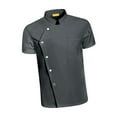 thumbnail image 3 of Vestes de Chef Été Manches Courtes Respirantes Taille 3TG Gris, 3 of 8