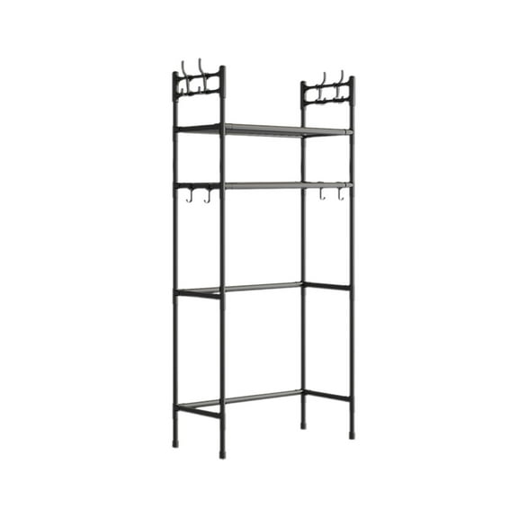 WSZZL Stainless Steel Bathroom Storage Rack, 2-Layer Shelf Organizer, Space Saving Solution, Above Toilet Storage, Multi-Function for Toiletries and Necessities