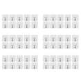 thumbnail image 1 of 60 Packs Reusable Adhesive Hooks,Transparent Heavy Duty Wall Hooks with , Waterproof and Oilproof, 1 of 3