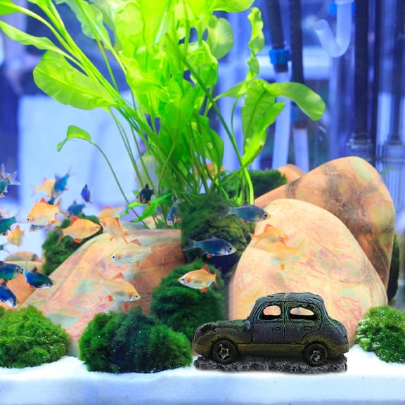 FOMIYES Aquarium Fish Decorations Resin Hideout Ornament for Fish , 1 Piece, Multi-Color