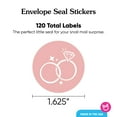 thumbnail image 2 of Big Dot of Happiness Pink Wedding Envelope Seal Stickers, Round Circle Stickers to Seal Cards, Announcement Envelope Seals - 120 Count, 2 of 5