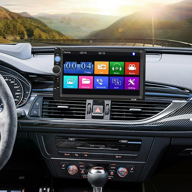 Binmer 7-inch Touching Screen Car MP5 Audio And Video Player Car Multi-function Player Bluetooth Hands- Call Reversing Video Supports USB/AUX/T Flash/FM