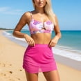 thumbnail image 3 of Womens Bikini Two Piece Swimsuit Reversible Print Top Bottom High Waisted Swimwear Tummy Control Bathing Suit Beach Vacation, 3 of 4