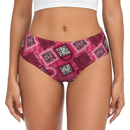 Womens Underwear  Geometry B No Show Seamless Underwear  Soft Comfy Stretch Panties  Hipster Ladies Panties Bikini Underwear Briefs