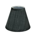 thumbnail image 3 of Aspen Creative 32105-2 Small Hardback Empire Shape Chandelier Clip-On Lamp Shade Set (2 Pack), Transitional Design in Grey & Black, 6" bottom width (3" x 6" x 5"), 3 of 7